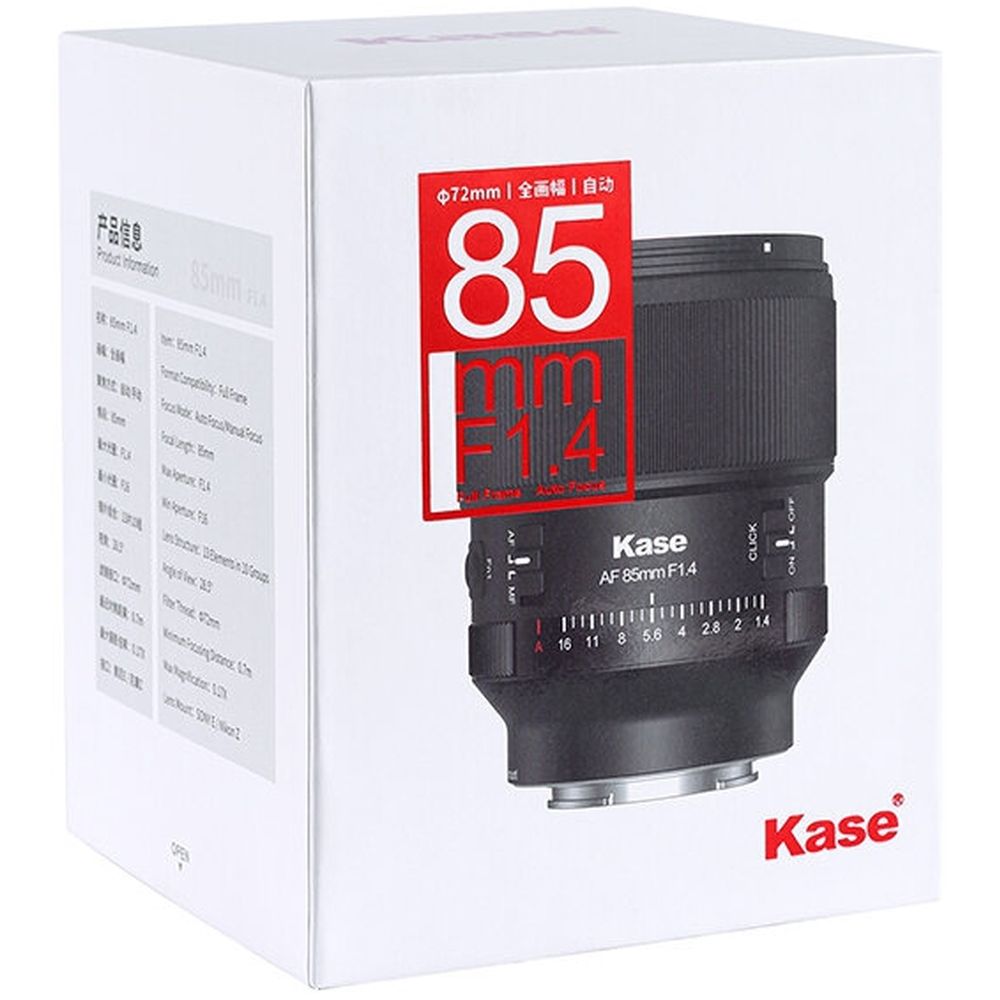 Kase Objectif 85mm f/1.4 AF Fuji X