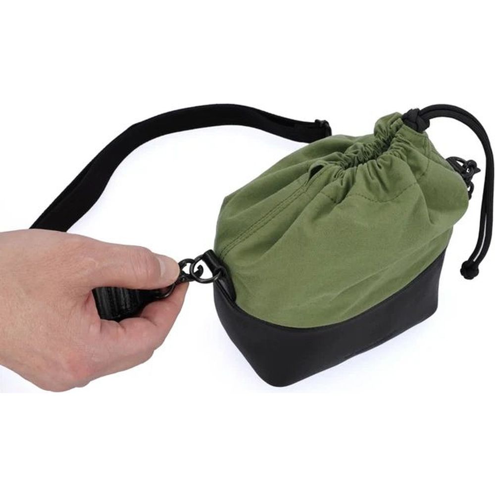 Artisan & Artist ACAM CP210 Kameratasche Leder/Stoff Schwarz-Khaki