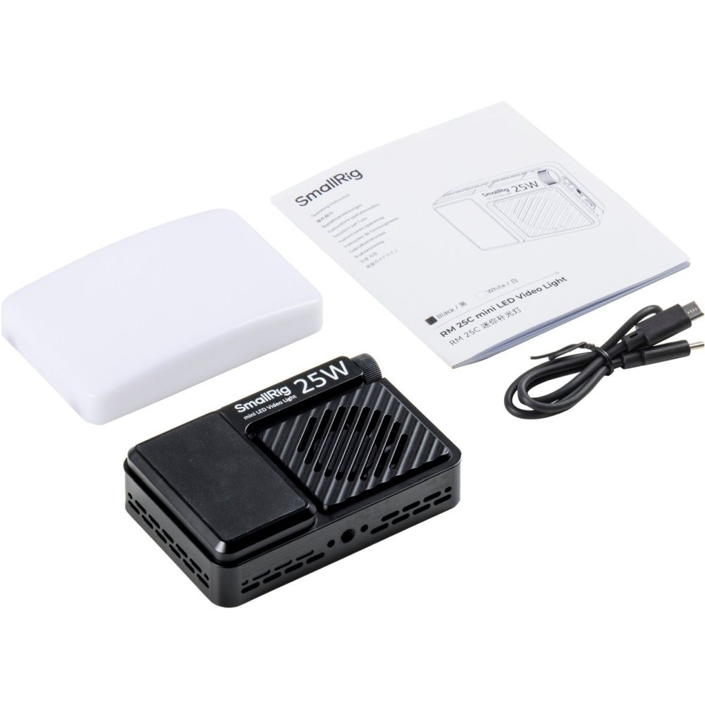 SmallRig 5357 RM 25C Mini lampe vidéo LED, noire