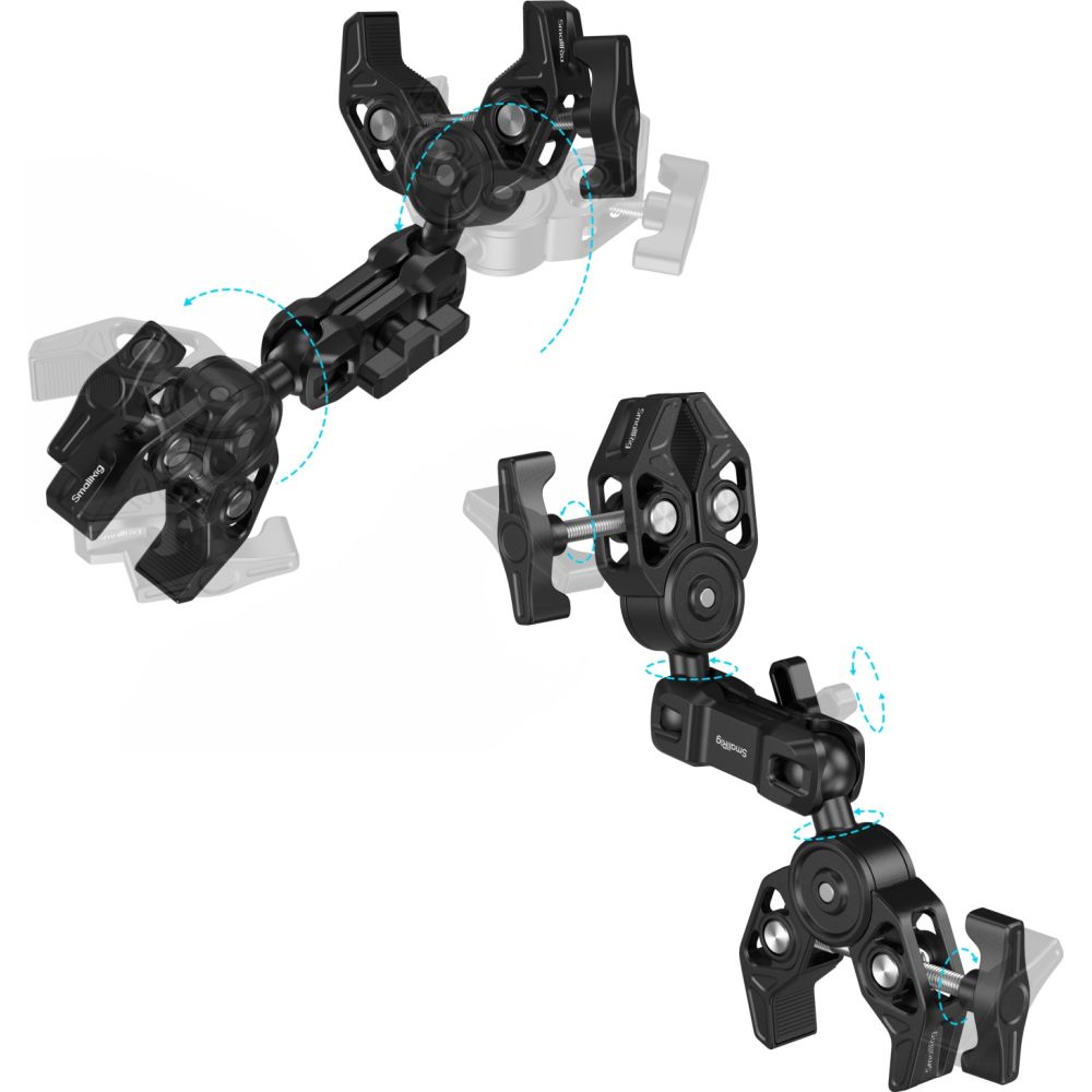 SmallRig 5453 Double Super Pince avec Bras Magique