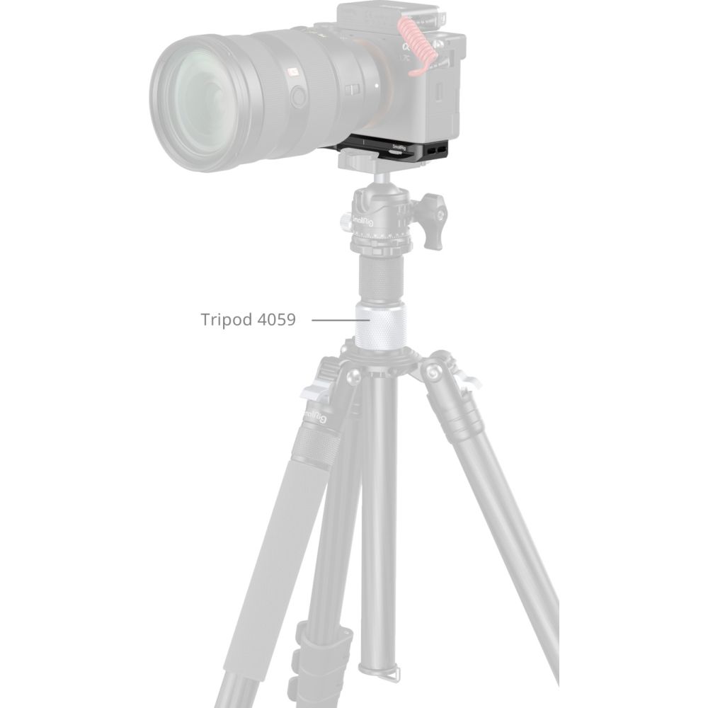 SmallRig 5481 Baseplate mit Airtag Slot für Sony Alpha 7C II / Alpha 7CR, schwarz