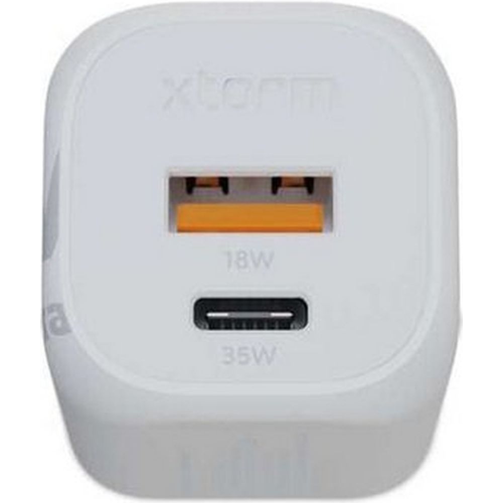 Xtorm Chargeur rapide 35 W GaN2 Ultra Adaptateur, blanc