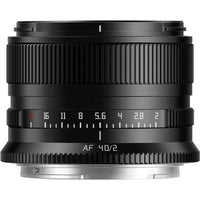 TTArtisan AF 40mm f/2 Sony E-Mount schwarz