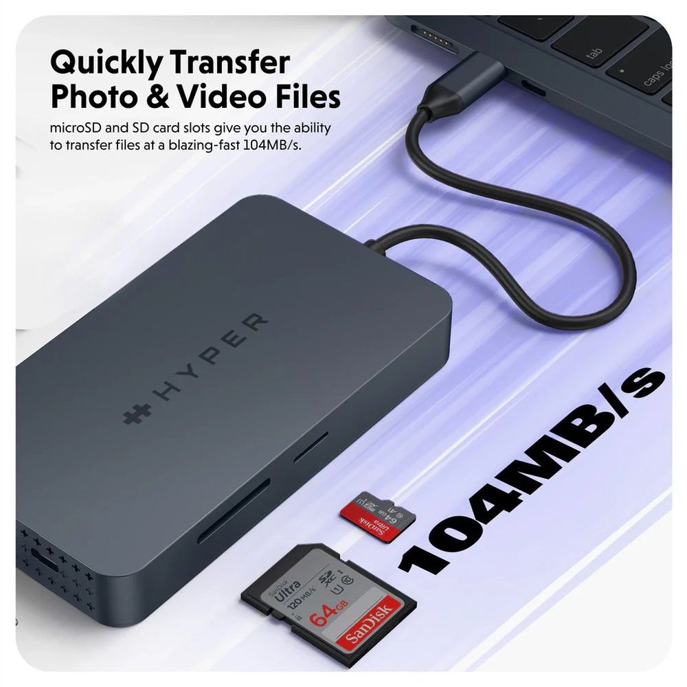 Hyper USB-C HyperDrive Dual 4K HDMI 10-in-1-Hub