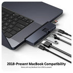 Hyper USB-C HyperDrive Duo Pro Hub 7 en 2 - bleu