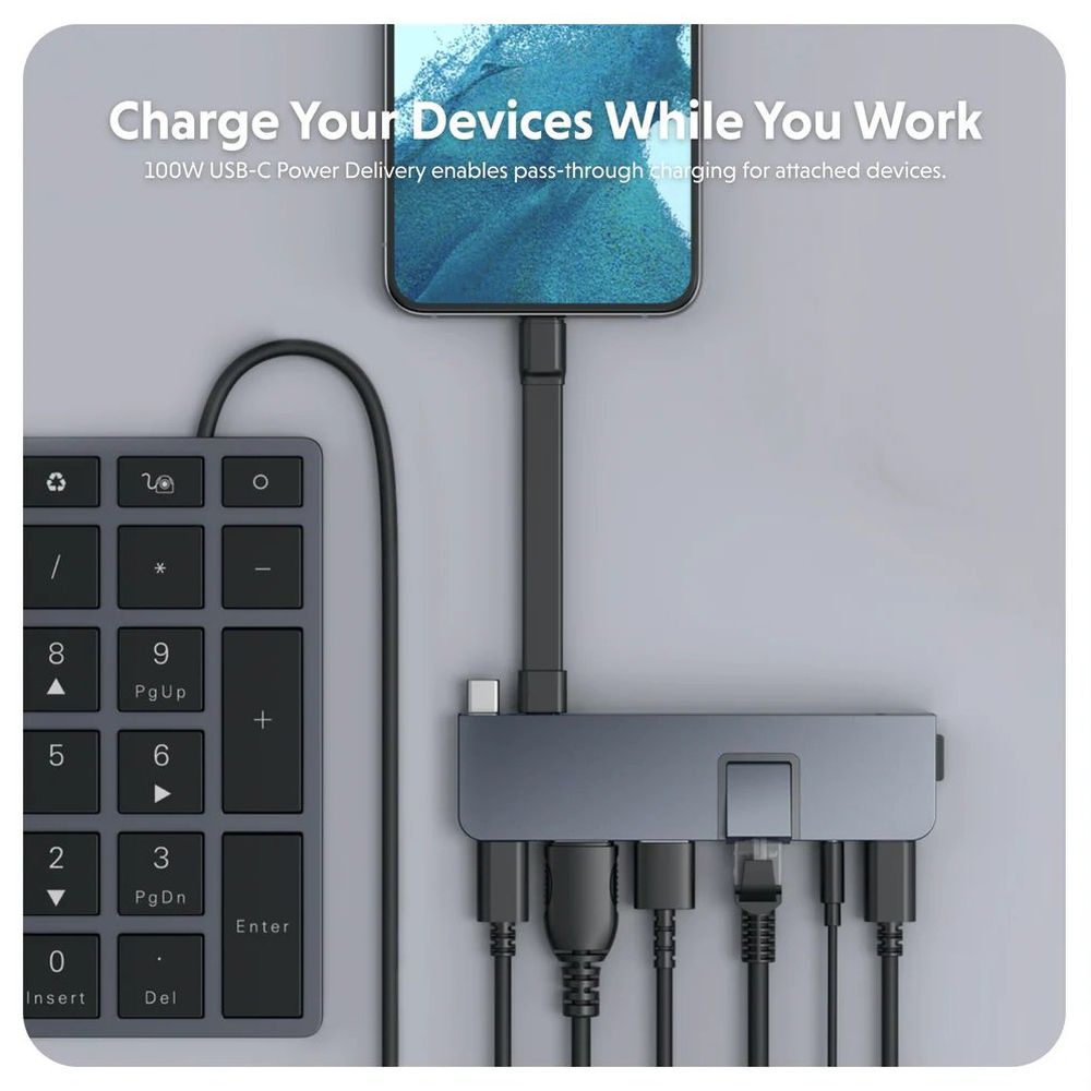 Hyper USB-C HyperDrive Duo Pro Hub 7 en 2 - bleu