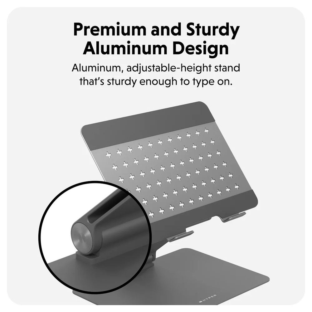 Ergonomischer, verstellbarer Laptopständer von Hyper HyperSpace