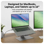 Ergonomischer, verstellbarer Laptopständer von Hyper HyperSpace