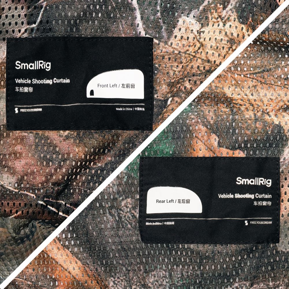 SmallRig 5499 Vorhangset für die linke Fahrzeugseite (vorne und hinten)