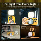 SmallRig 5513 Vibe P48 Abnehmbares Handy-LED-Videolicht „BumbleBee Edition“