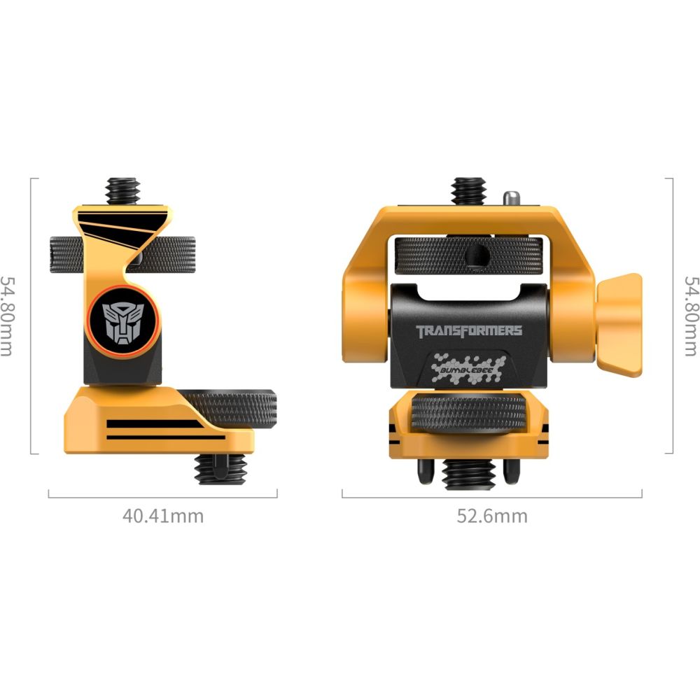 SmallRig 5520 Einstellbare Monitorhalterung, kompatibel mit ARRI 3/8''-16 Schrauben „BumbleBee Edition“