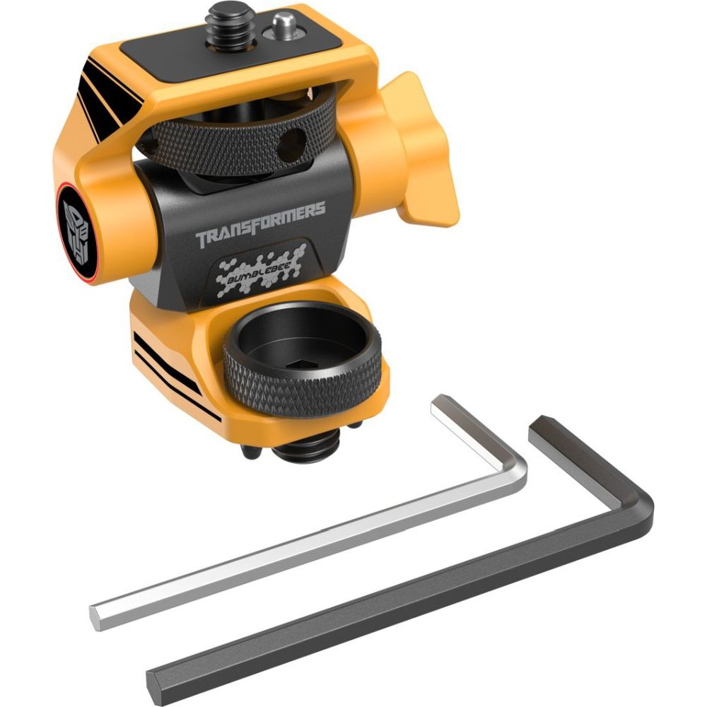 SmallRig 5520 Einstellbare Monitorhalterung, kompatibel mit ARRI 3/8''-16 Schrauben „BumbleBee Edition“