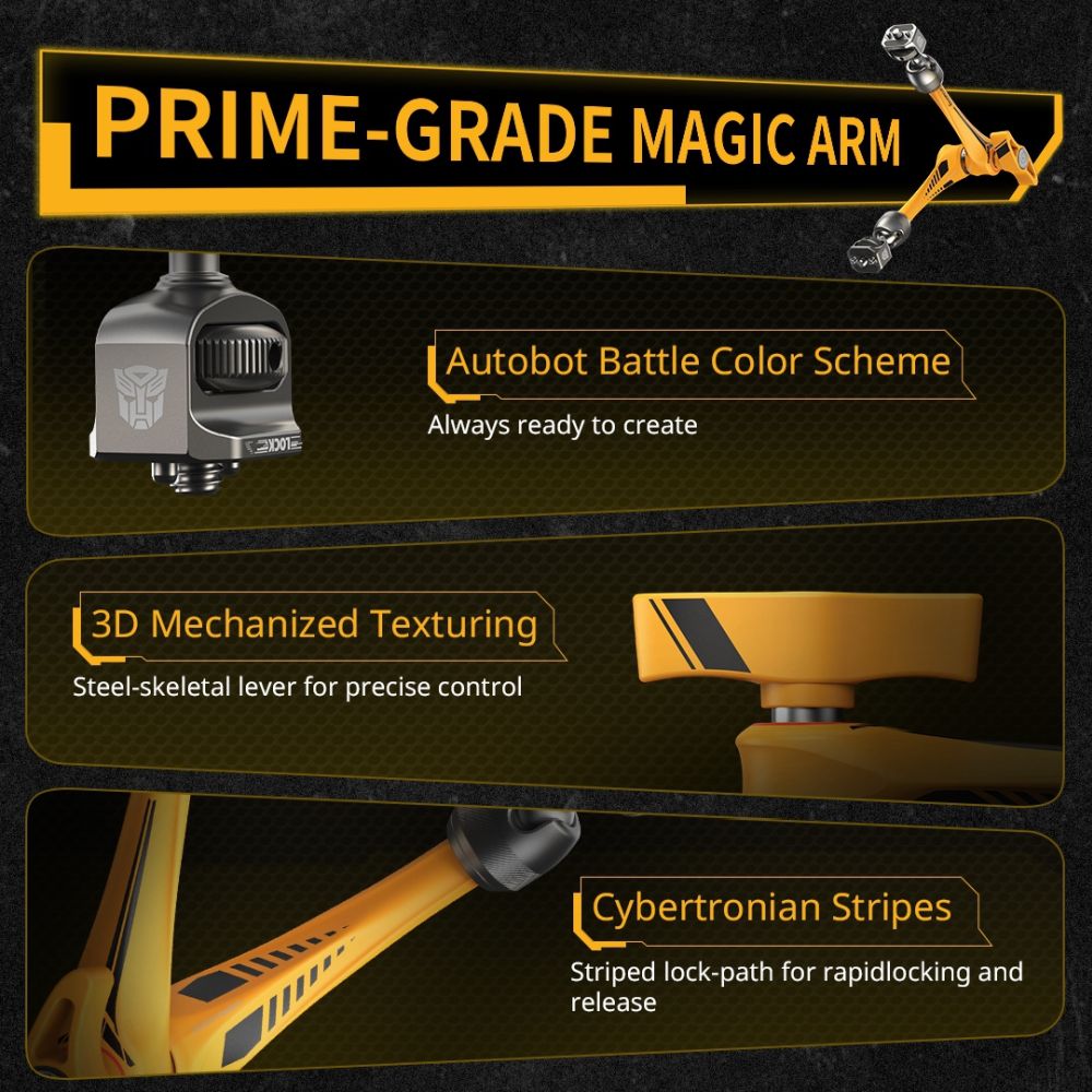 SmallRig 5521 Support de bras Rosette (11") « Édition BumbleBee »