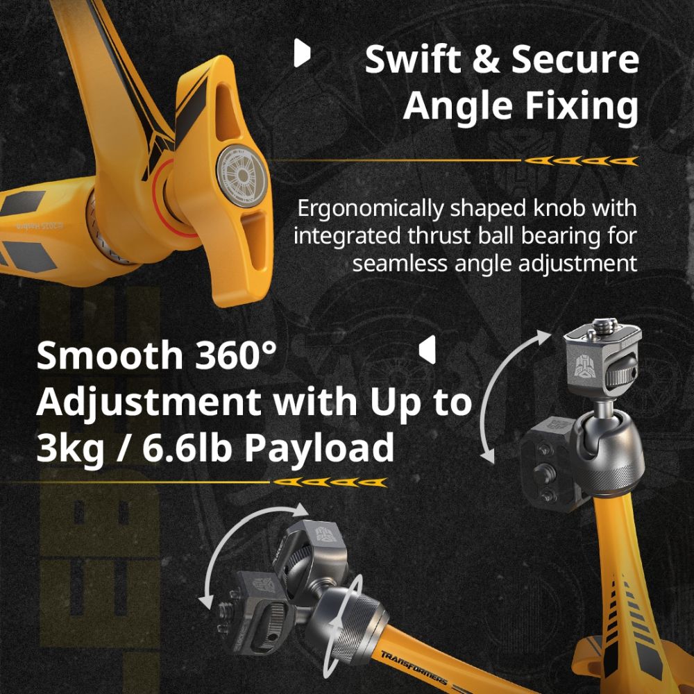 SmallRig 5521 Support de bras Rosette (11") « Édition BumbleBee »