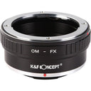 K&F Adaptateur d'objectif Olympus OM - Fujifilm