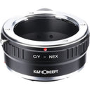 K&F Objektiv Adapter Contax Yashica - E-Mount mit statief-mount