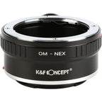 K&F Objektiv Adapter Olympus OM - Sony E-Mount (statief-mount)