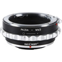 K&F Adaptateur d'objectif Pentax K/DA - Micro 4/3