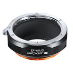 K&F Objectif Adaptateur Canon EOS (EF / EF-S) - Micro 4/3 (PRO)