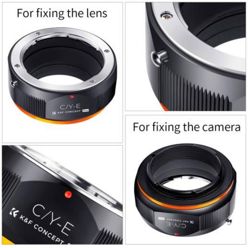 K&F Objectif Adaptateur Contax Yashica - Sony E-Mount (PRO)