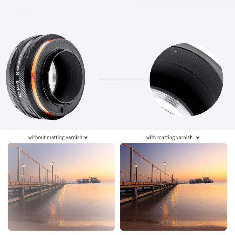 K&F Adaptateur d'objectif M42 - Micro 4/3 (IV PRO)