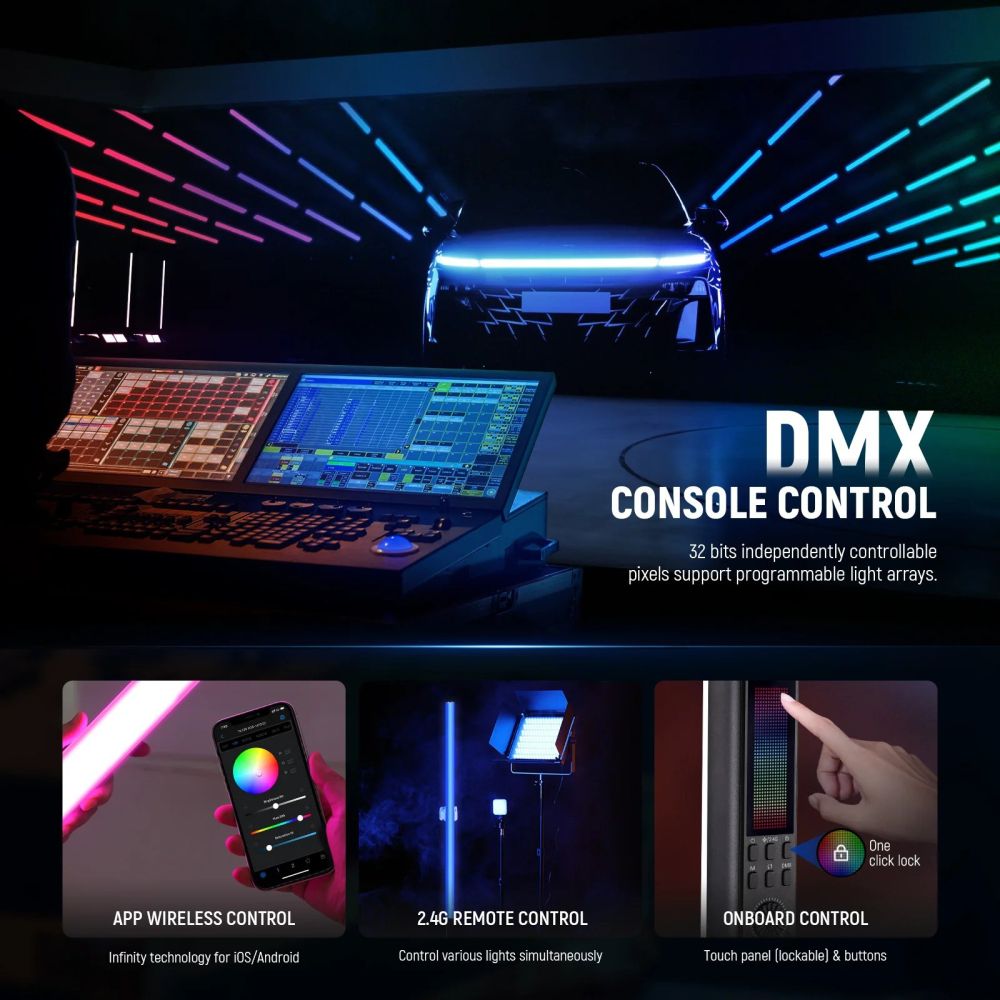 Neewer TL120C 42W RGB LED-Röhrenleuchte