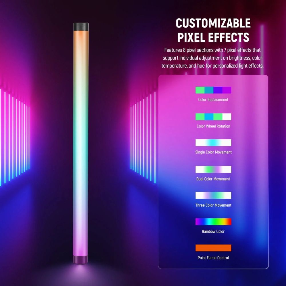 Neewer TL60C 20W RGB LED Leuchtstab