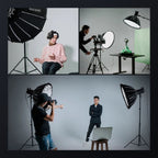 Neewer SF65Q 65 cm breite parabolische Softbox mit Schnellverschluss und Wabengitter
