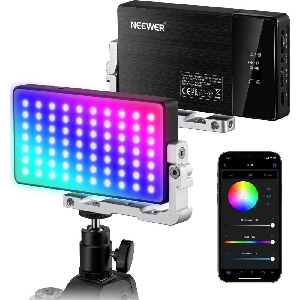 Neewer SL90 Pro 12 W Lampe LED RGB