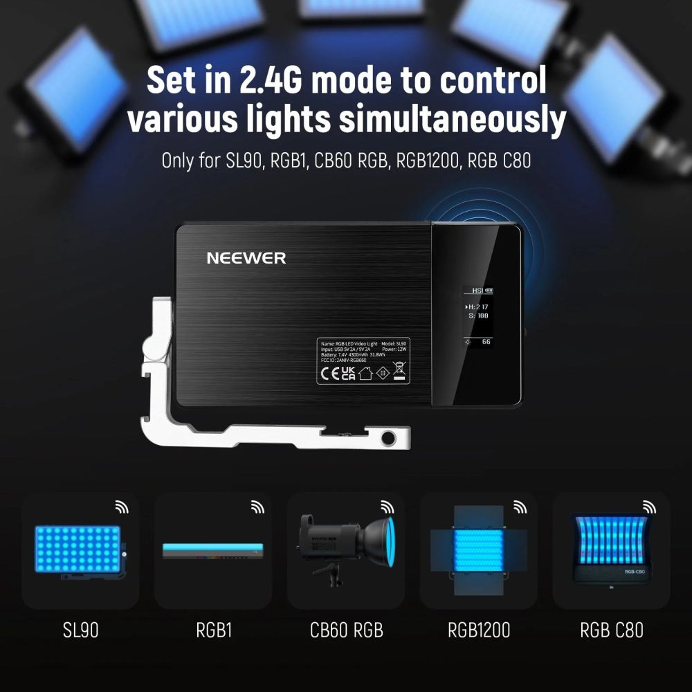 Neewer SL90 Pro 12 W Lampe LED RGB
