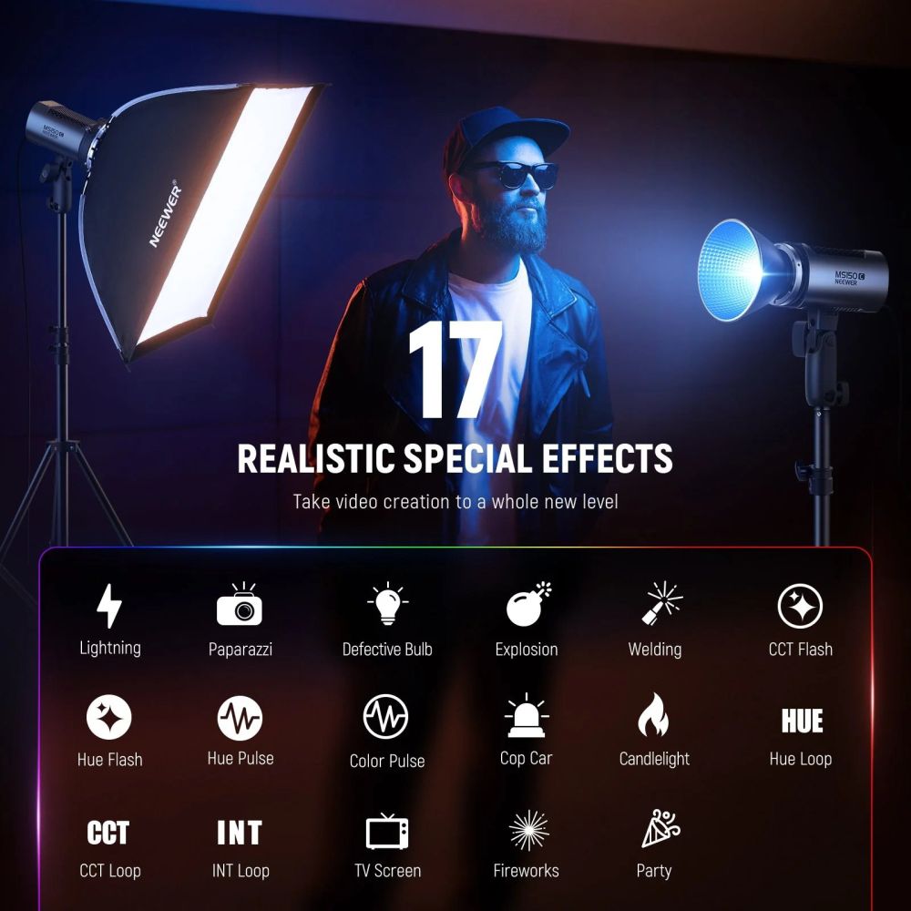 Neewer MS150C 150W RGB LED-Licht