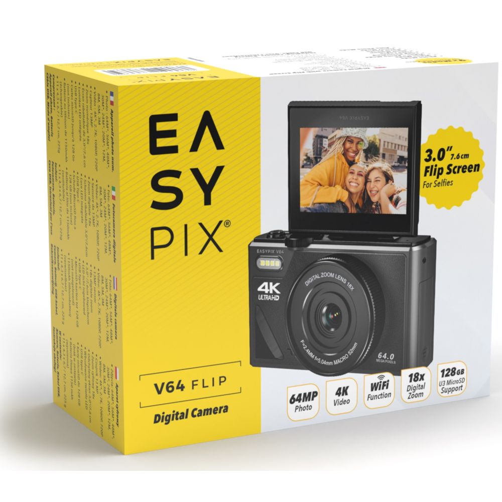 easypix V64 Flip Screen Kamera