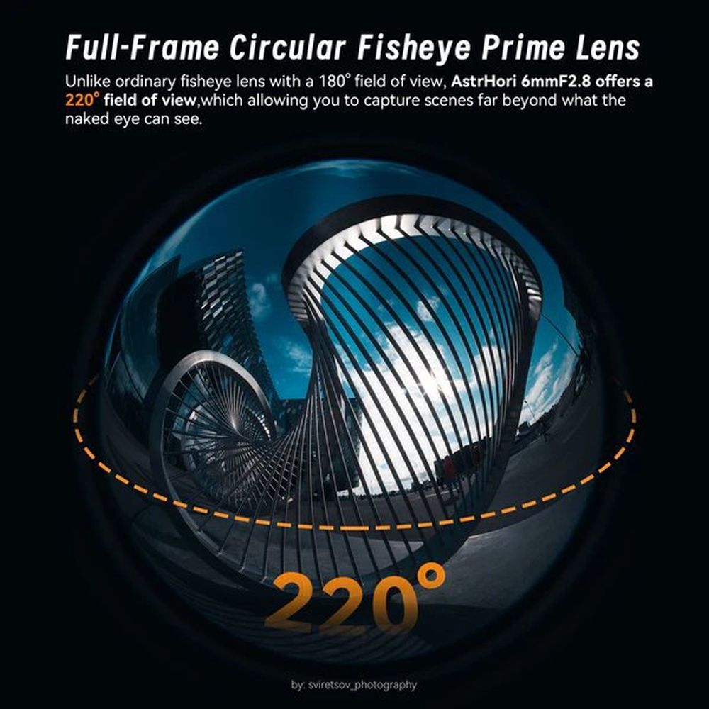 AstrHori 6mm f/2.8 Full-Frame Circular Fisheye lens Nikon Z-mount
