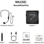 7Ryms Enceinte de présentation avec casque filaire - Noir