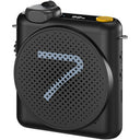 7Ryms Enceinte de Présentation avec Microphone sans Fil - Noir
