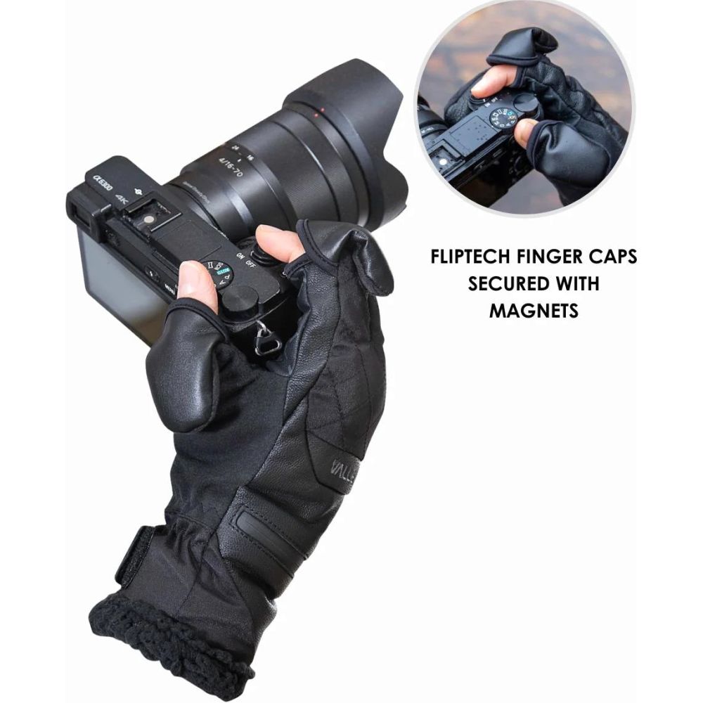 Vallerret Saga Damenhandschuh Schwarz, M