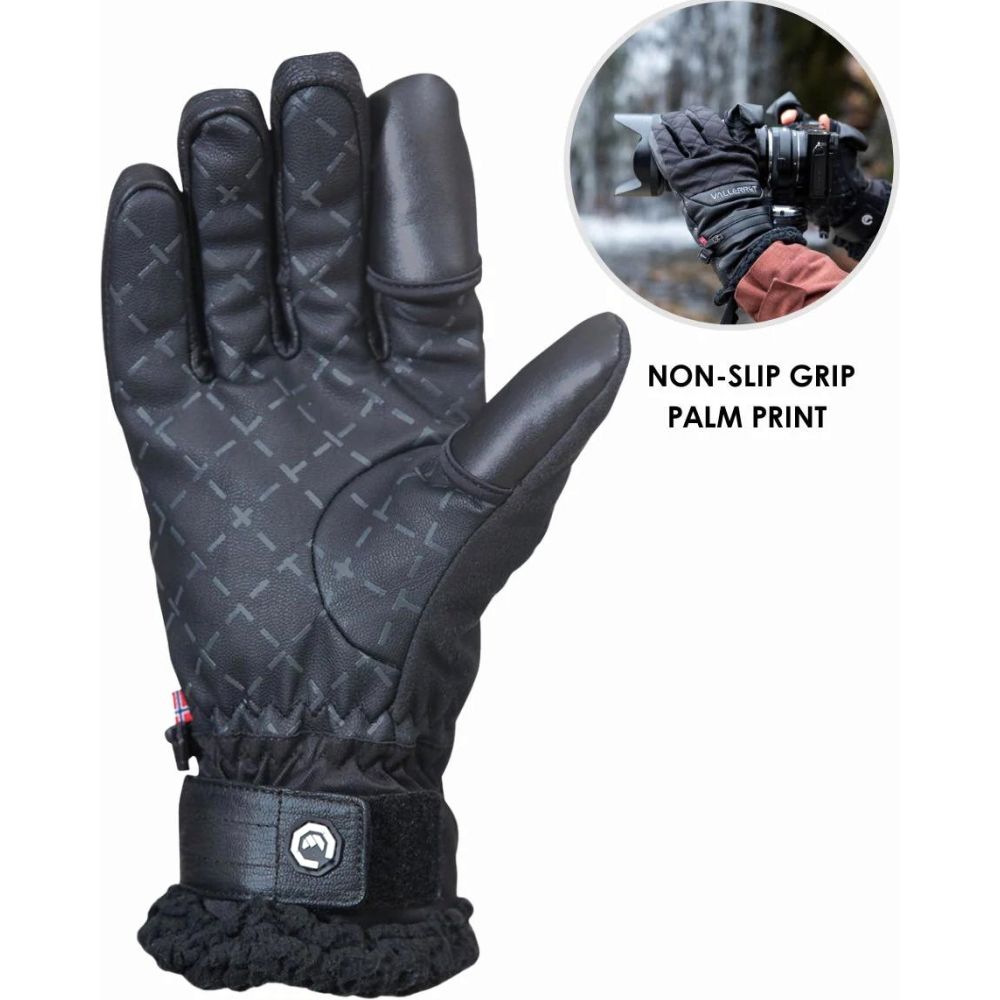 Vallerret Saga Damenhandschuh Schwarz, L