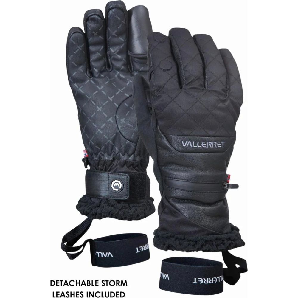 Vallerret Saga Damenhandschuh Schwarz, L