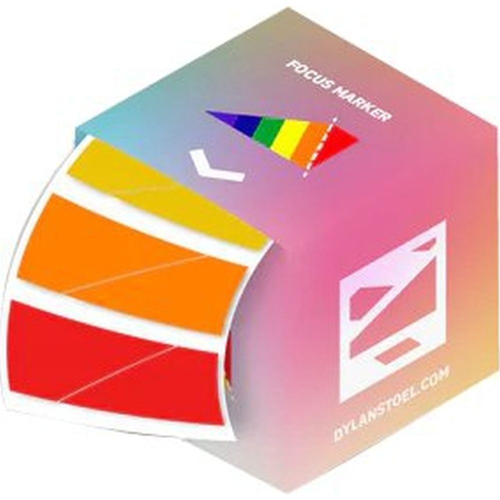 Dylan Stoel Regenbogen-Fokusmarker, 100 Stück