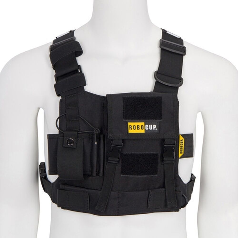 RoboCup Organiseur de gilet harnais de poitrine avec poche de rangement silencieuse