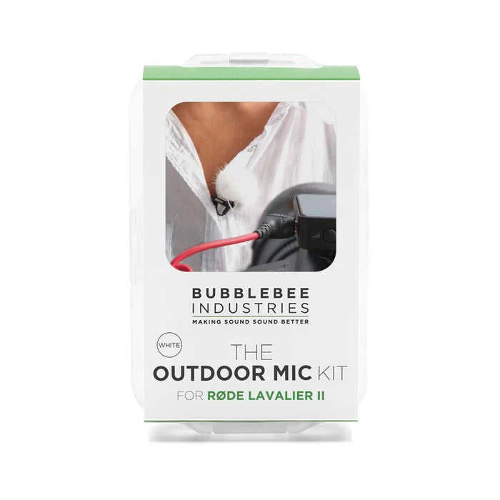 Bubblebee The Outdoor Mic Kit pour Røde Lavalier II Blanc