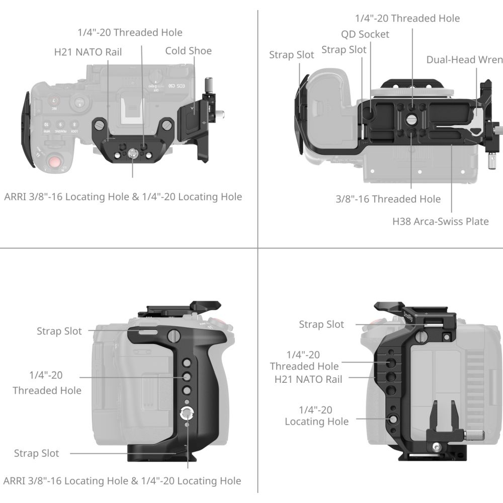 SmallRig 5656 Cage pour Canon EOS C50