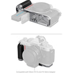 SmallRig 5706 Plaque de Montage en L avec Poignée en Silicone pour Nikon Z F, Argent