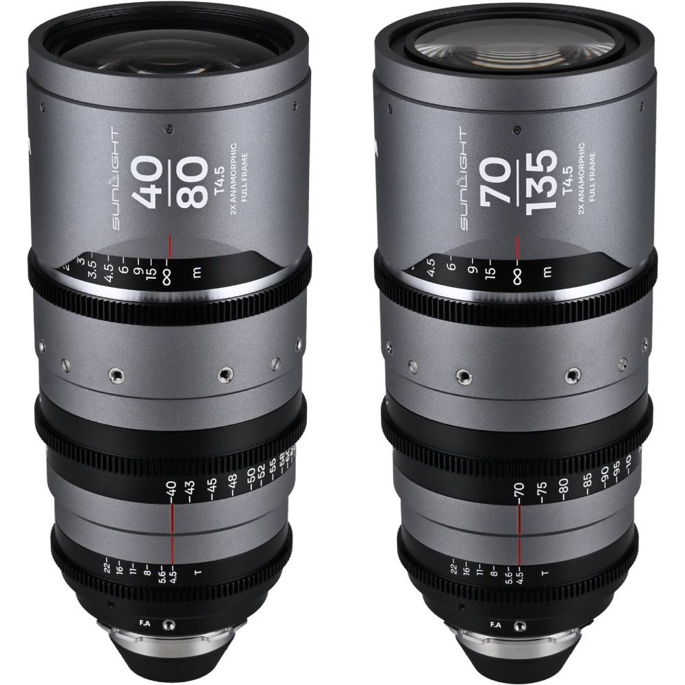 Laowa Sunlight FF 2x Anamorphic Zoom Bundle 40-80/70-135mm Silber