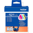 Brother LC-521VAL Tintenpatrone Vorteilspack