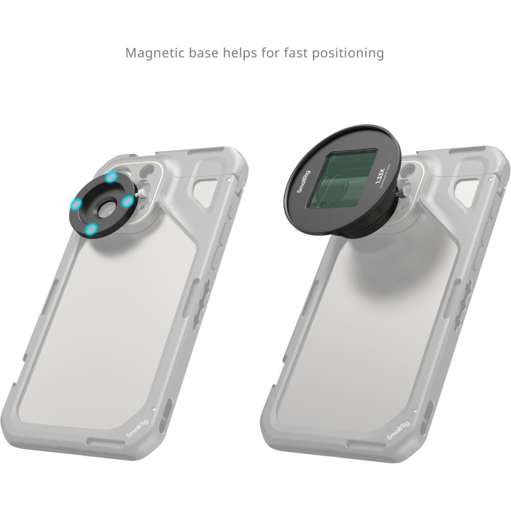 SmallRig 4590 1,33x Anamorphotisches Objektiv für Mobiltelefone (T-Mount)