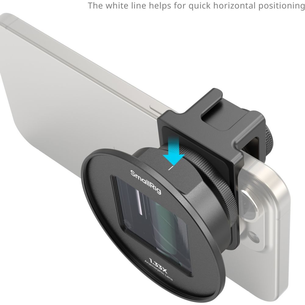 SmallRig 4590 1,33x Anamorphotisches Objektiv für Mobiltelefone (T-Mount)