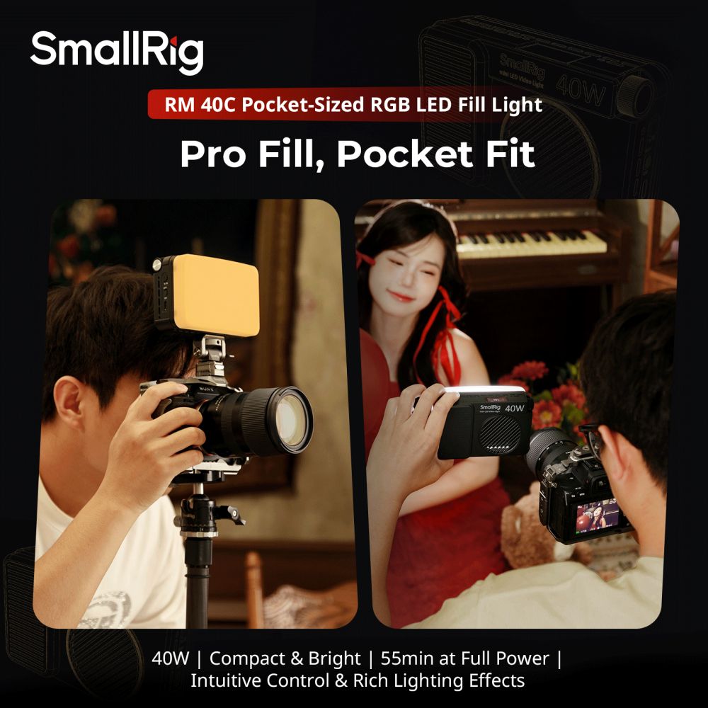 SmallRig 5359 RM 40C Mini lampe vidéo LED