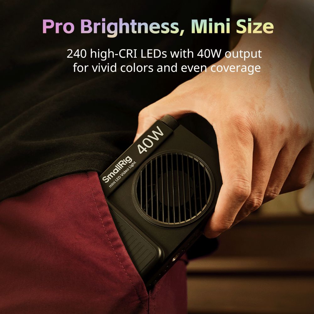 SmallRig 5359 RM 40C Mini lampe vidéo LED