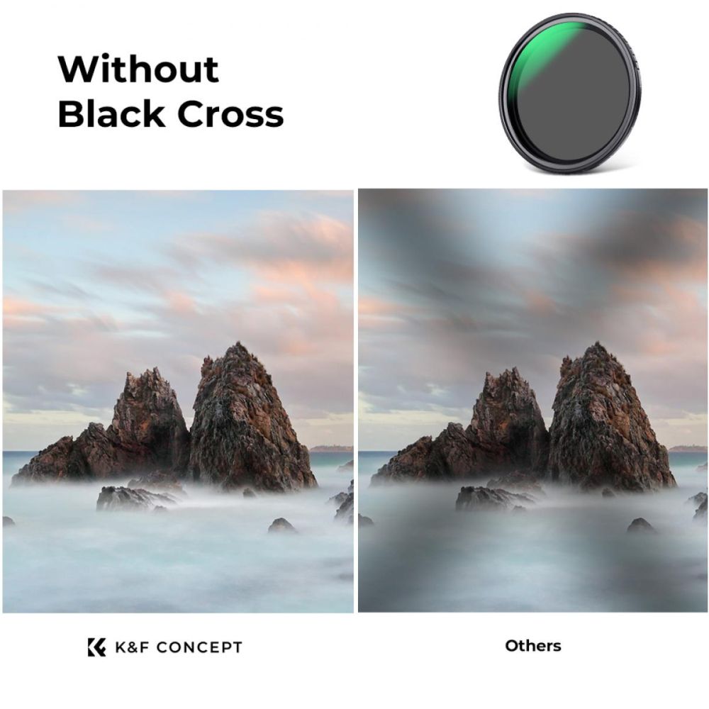 K&F Concept Filtre ND variable ND2-ND32 Nano X - 67mm